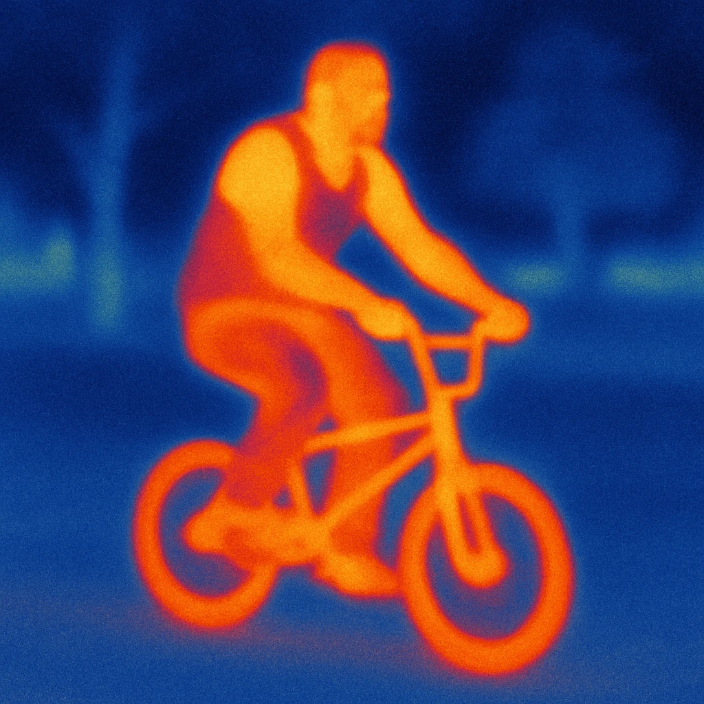 CJ from GTA San Andreas riding a BMX in a park background emoji