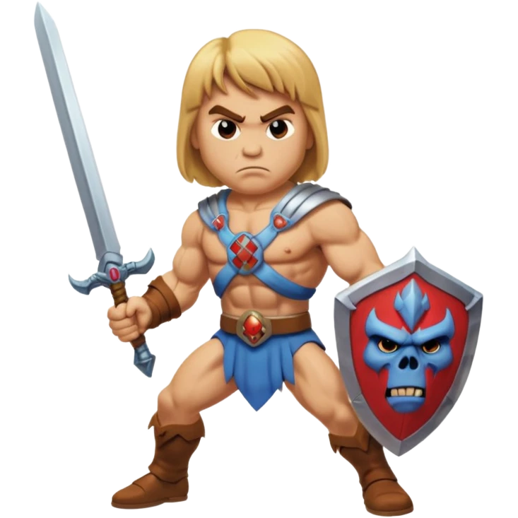 He-Man angry, with his sword emoji