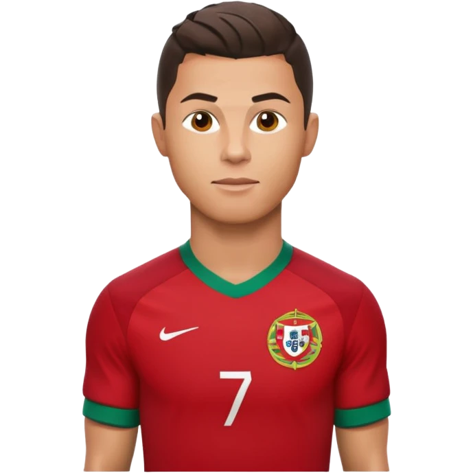 Cristiano Ronaldo wearing Portugal national team kit emoji