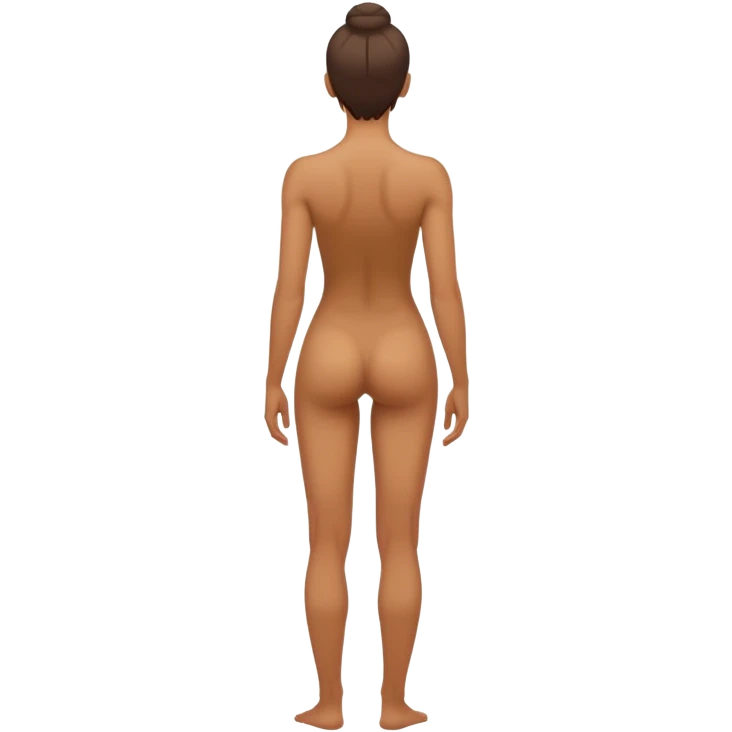 hot closeup, backshot, full body, exposure, stretched emoji
