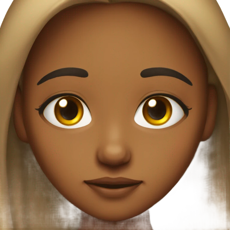 brownskin girl that has low red watery eyes from crying emoji