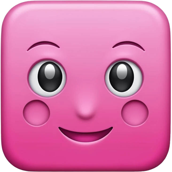 Pink square emoji no face emoji