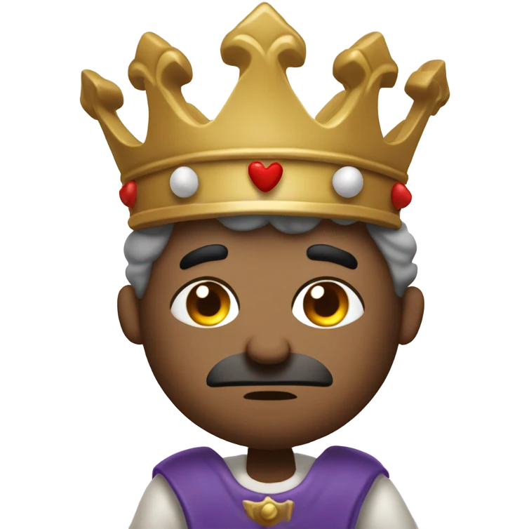 disgruntled king cooking gumbo  emoji