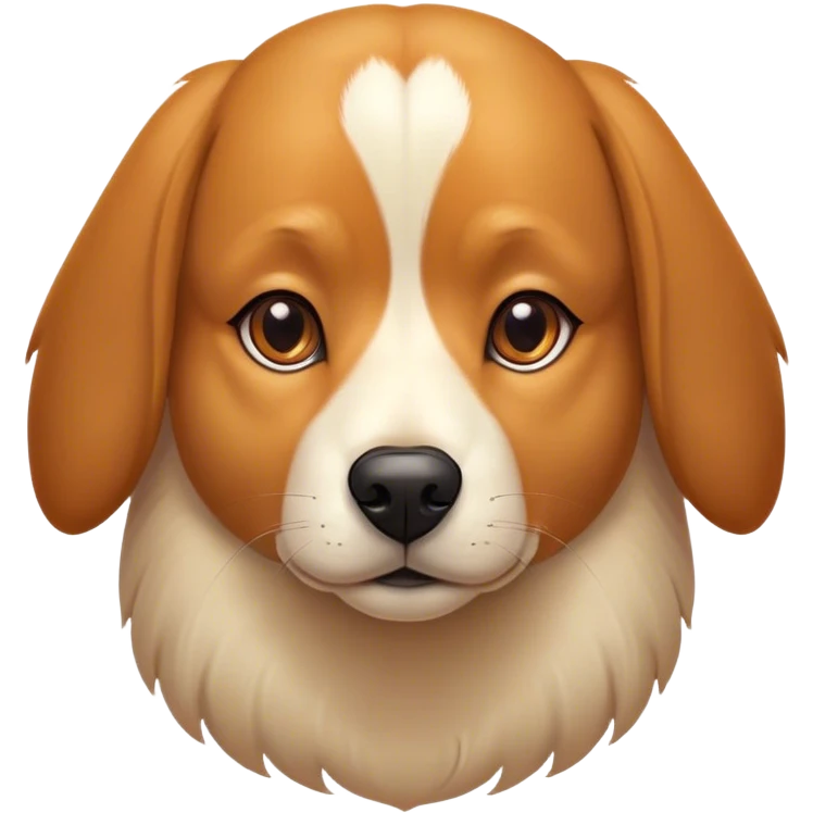 Cinematic Noble Domestic Dog Portrait Emoji, Poised and dignified, with a well-proportioned build and a neatly groomed coat of warm, inviting tones, expressive eyes radiating loyalty and wisdom, Simplified yet sharp and sophisticated features, highly detailed, glowing with a soft, dignified glow, high shine, intelligent and steadfast, stylized with an air of understated charm, focused and attentive, soft glowing outline, capturing the essence of a watchful and confident domestic dog that feels as though it could step out of the screen with effortless authority! emoji