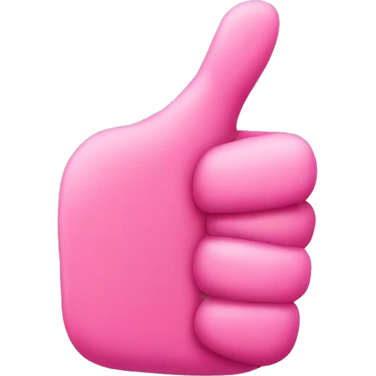 Pink Thumbs up emoji