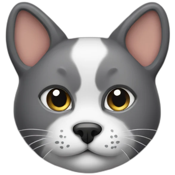 cat head with dog body emoji