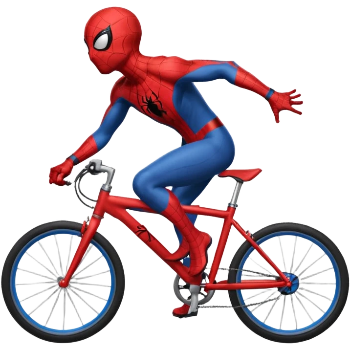 Spider man in the bike emoji
