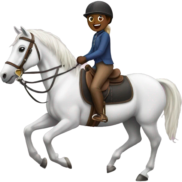 horse riding emoji