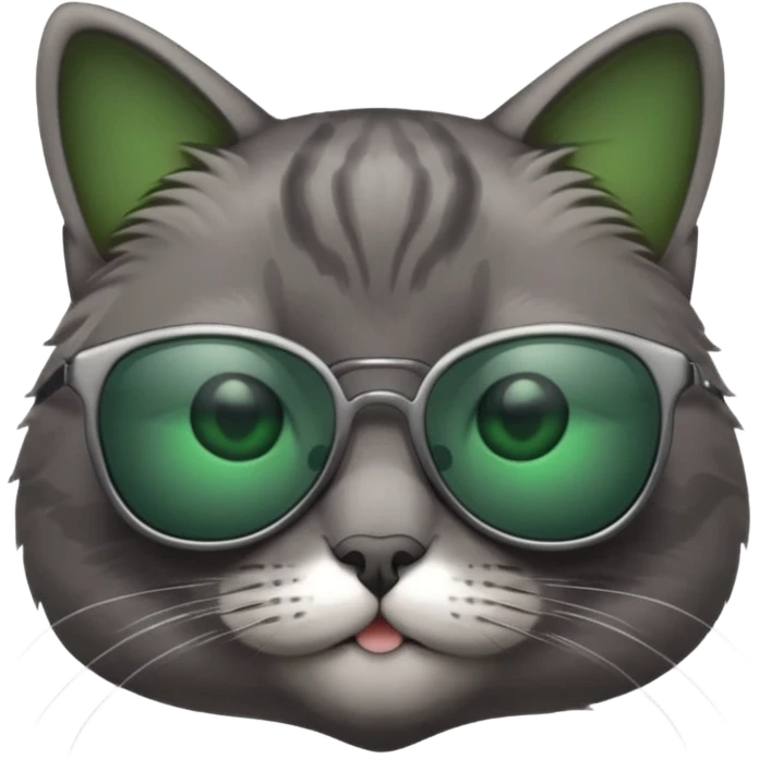 Cat wearing sunglasses emoji