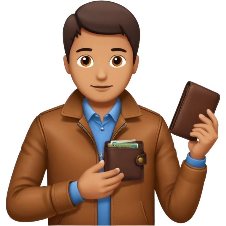 man taking out his wallet emoji