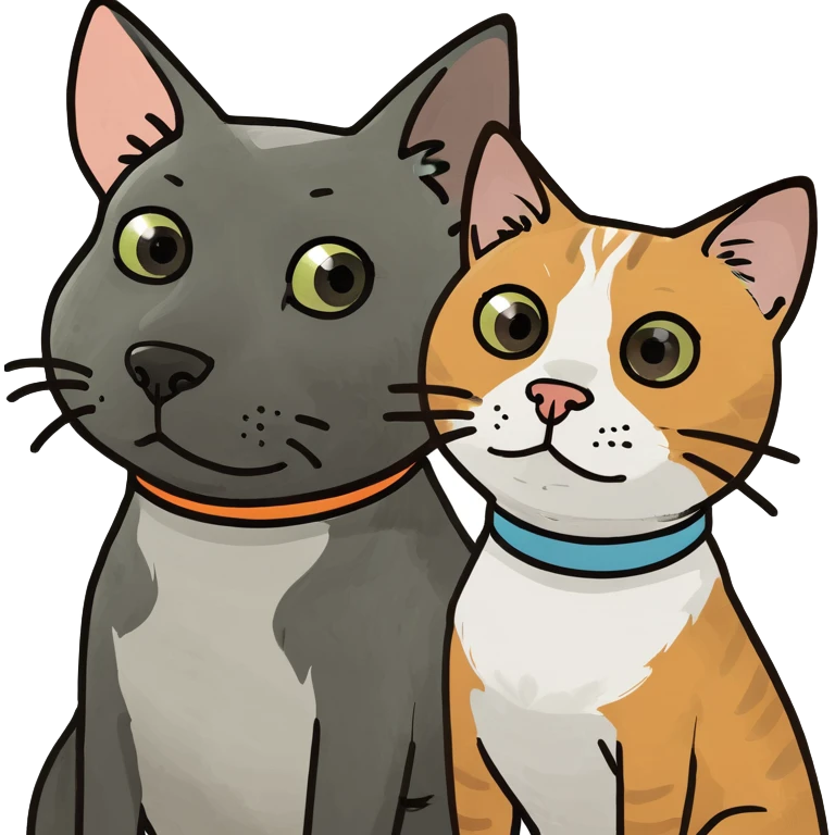 Cat and dog  emoji