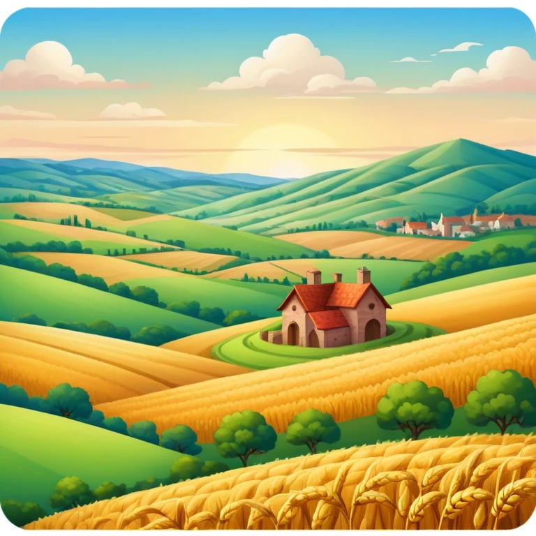 renaiisance spam meat countryside landscape  emoji