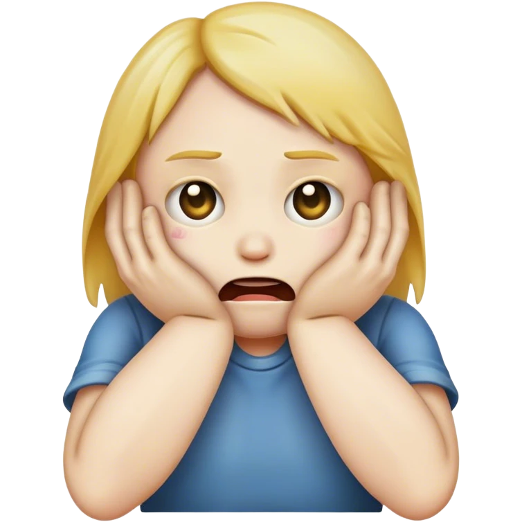 Emoji chocking itself with hands  emoji