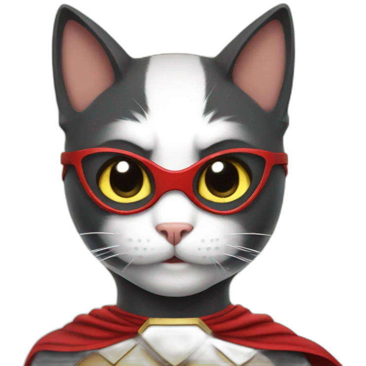 A super hero cat emoji