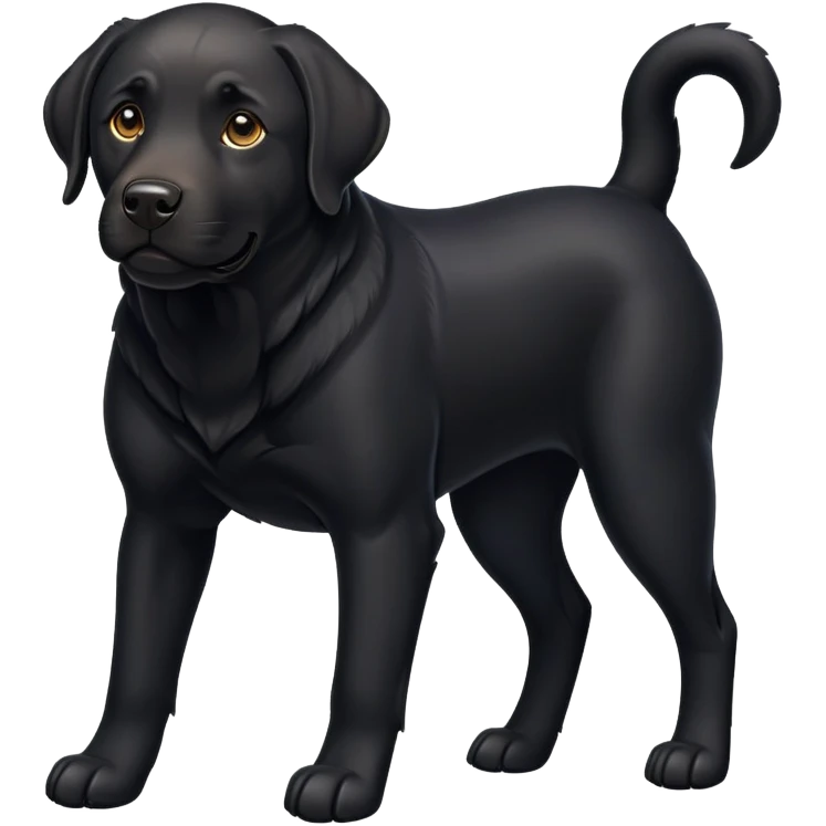 labrador negro emoji