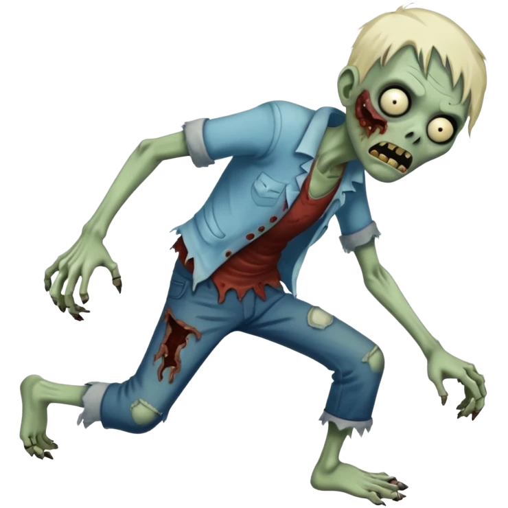 Zombie crawling emoji