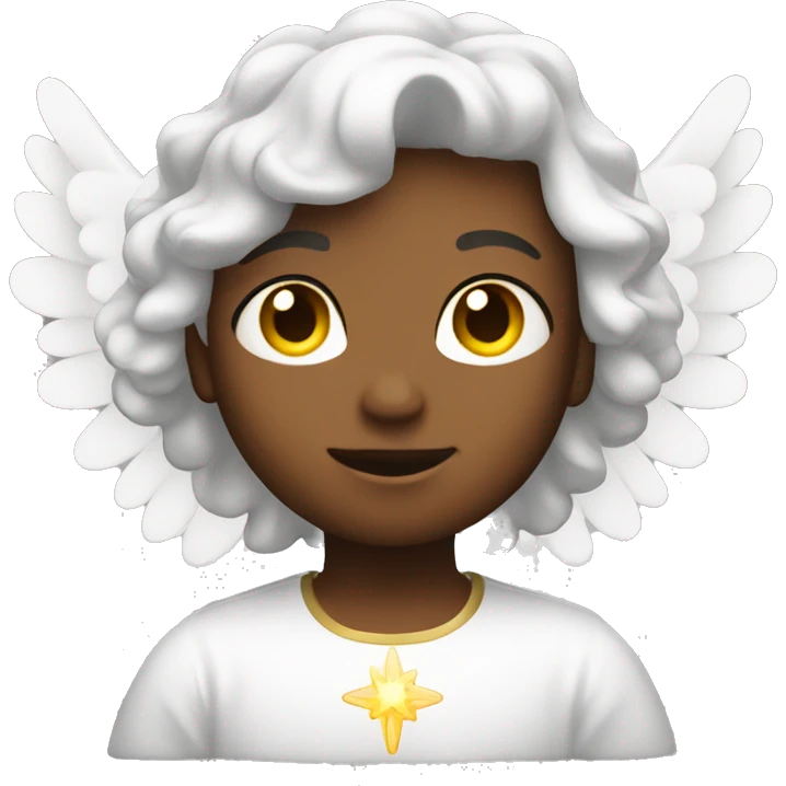Angel with a vey bright halo emoji
