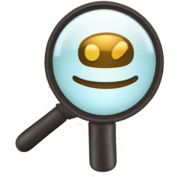 Logo for SAIPEK AI App Entoty recognition, magnifying glass emoji