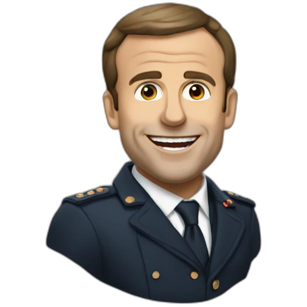 Macron qui tire la langue emoji