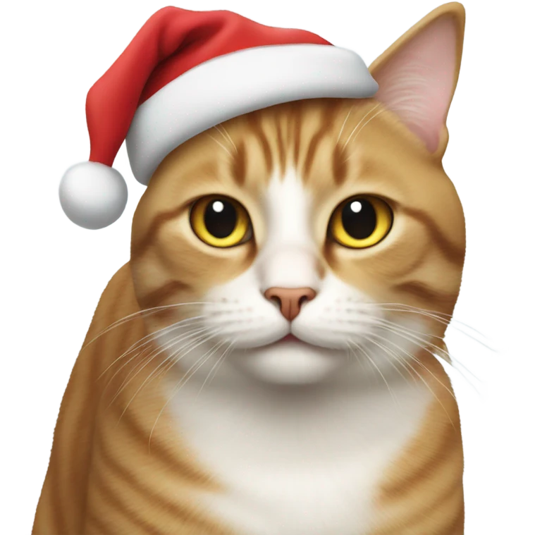 Cat with Santa hat emoji