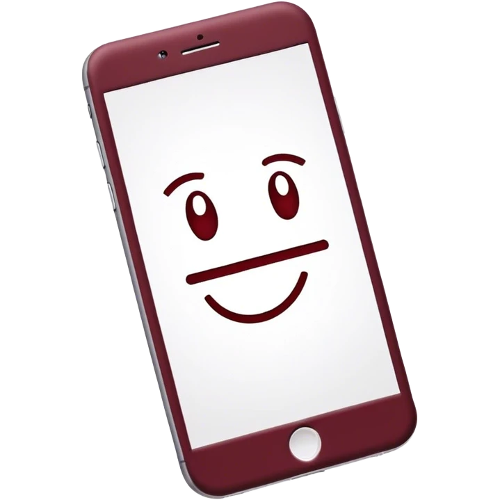 Maroon iPhone 16 plus emoji