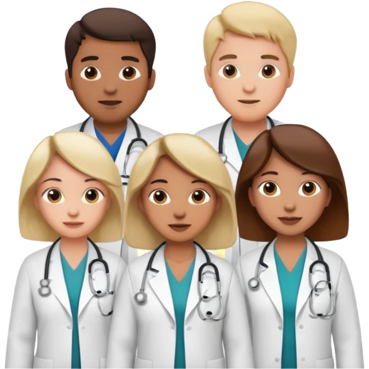 5 doctor staff emoji