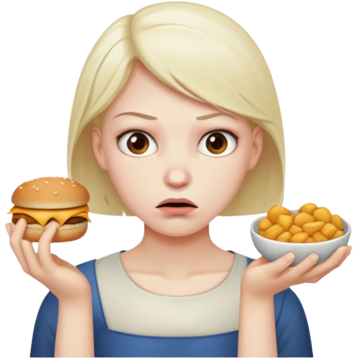 saying no to food emoji
