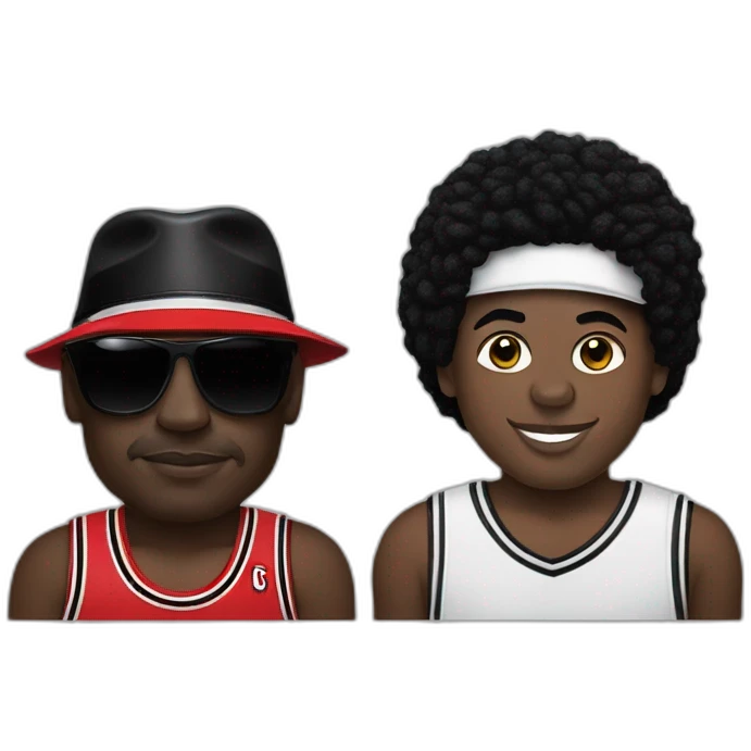 Michael Jordan and Michael Jackson emoji