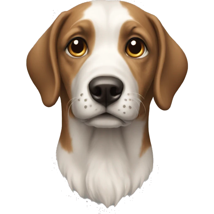 Un chien dessine emoji