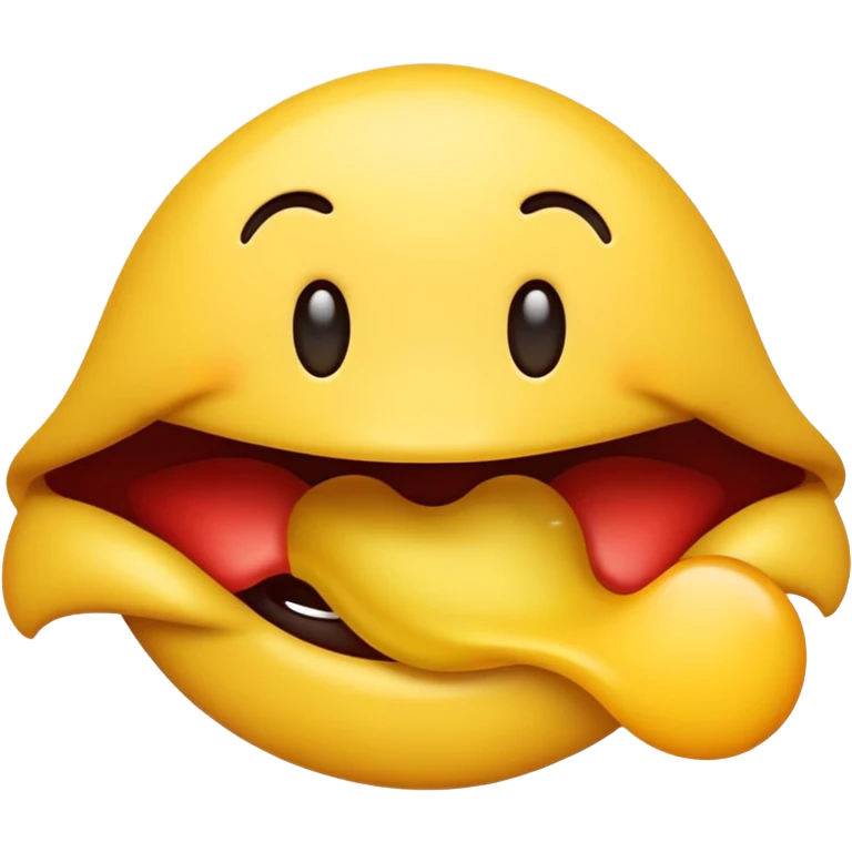 yellow emoji biting lip in a seductive way  emoji