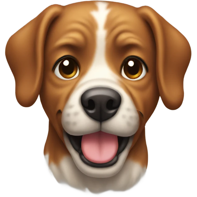 Dog pooping emoji