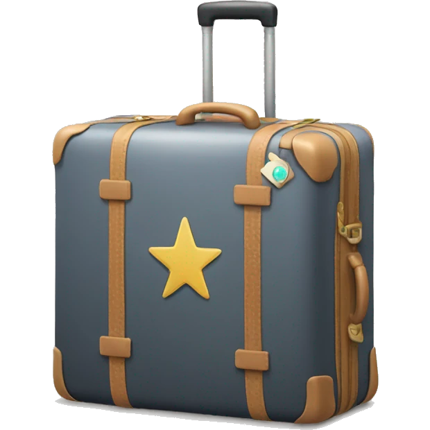 luggage with a star in the top right corner emoji