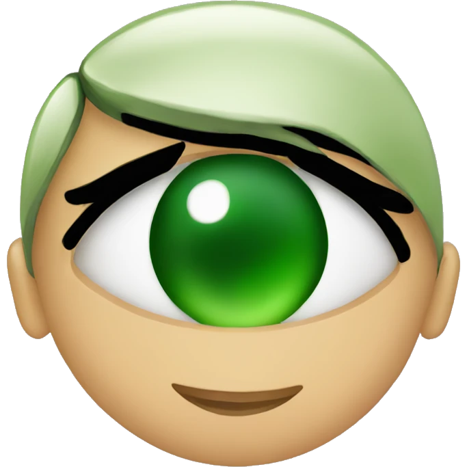 Green eyes black haired woman holding rose emoji