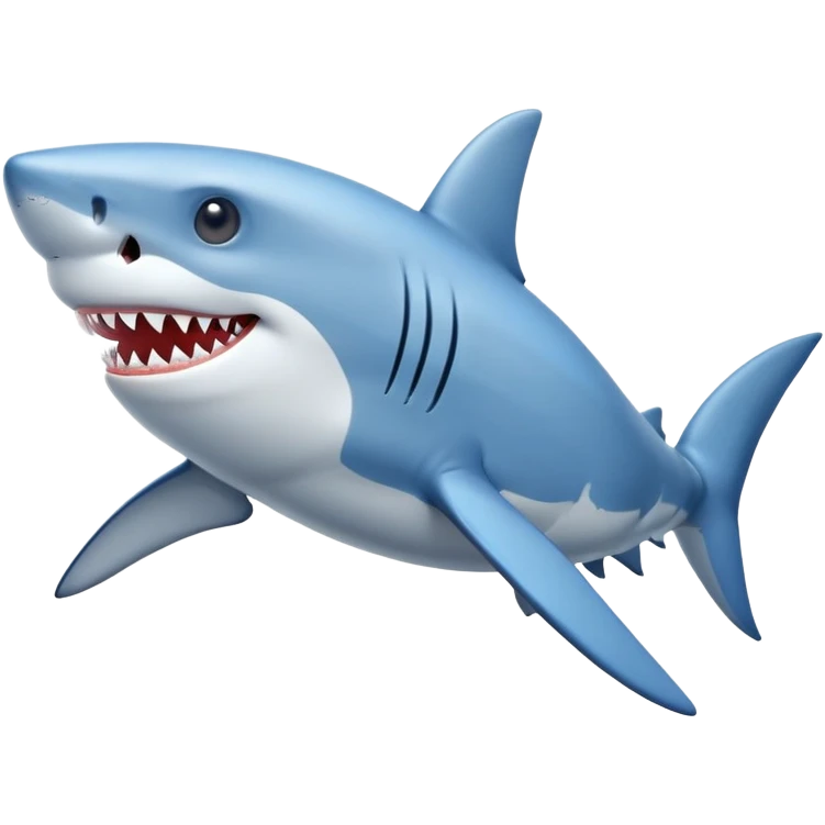 As un tiburón con zapatos  azules emoji