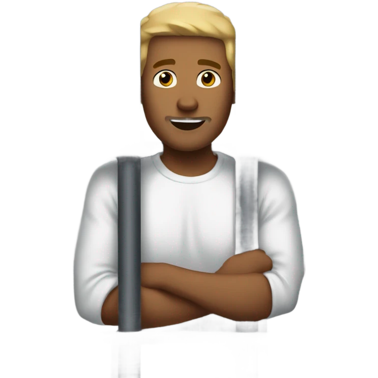 A guy in a prison cell  emoji