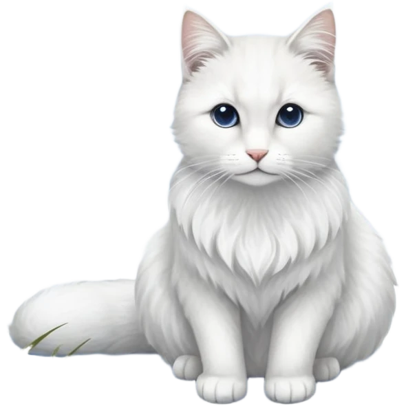 Кот с голубыми звёздами в глазах emoji