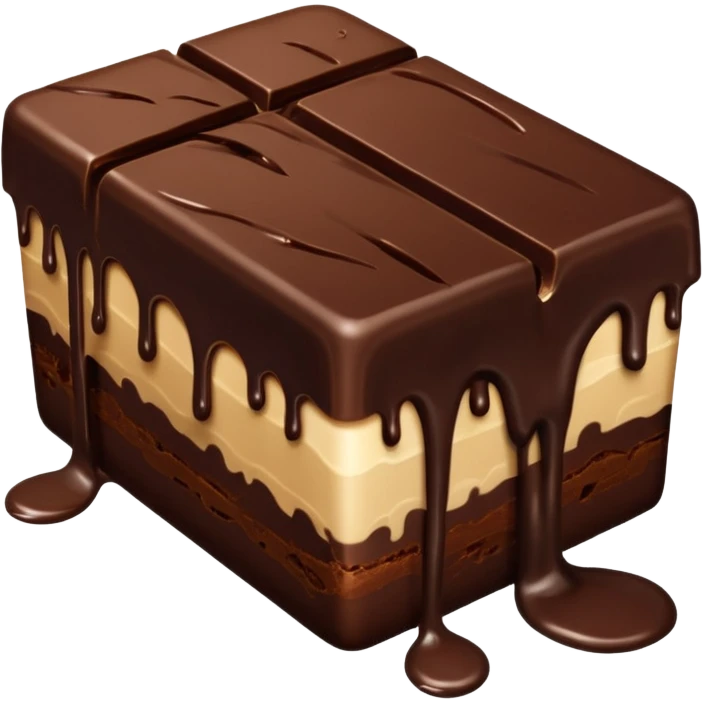 dark chocolate split emoji