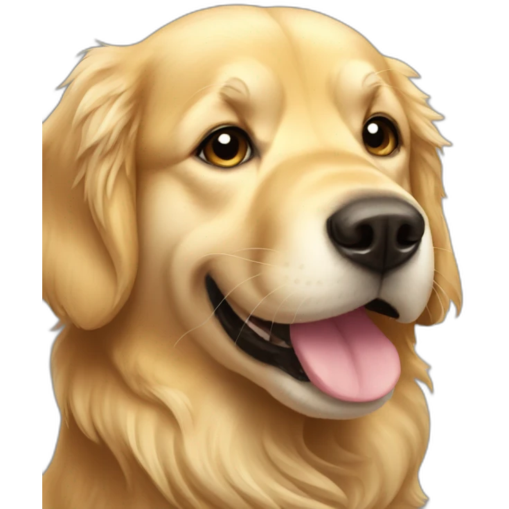 Golden retriever happy titleFelipe emoji