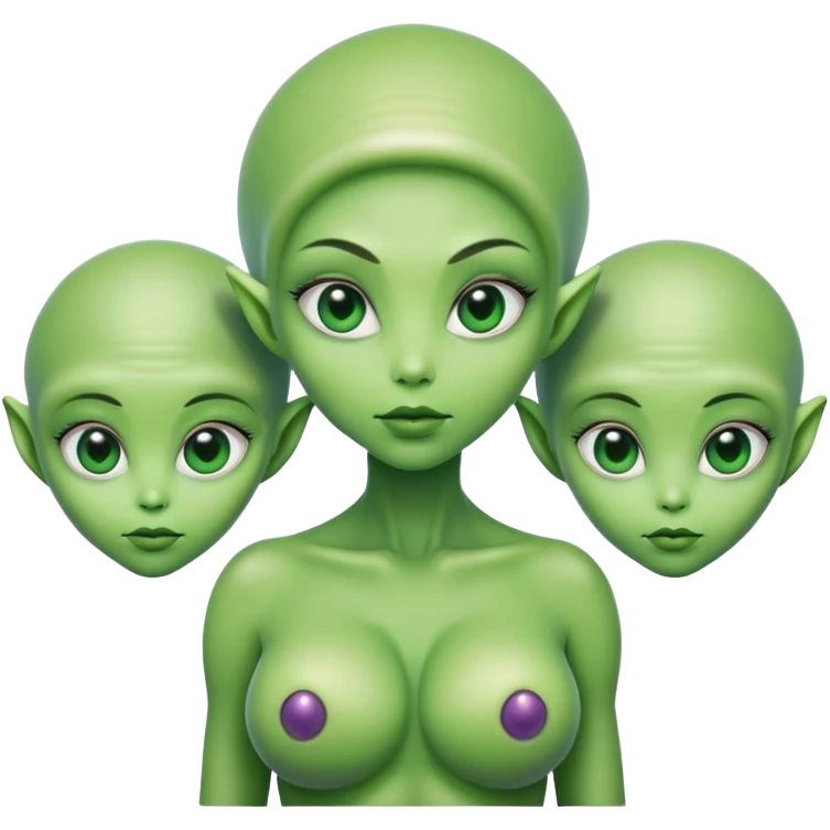 инопланетянка с тремя грудями emoji
