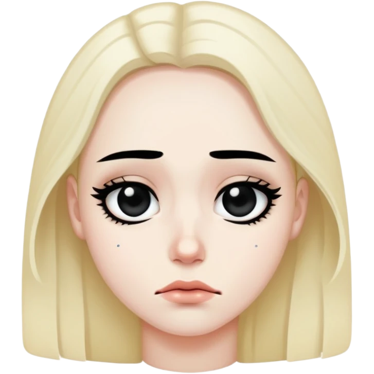 An emo sad face emoji