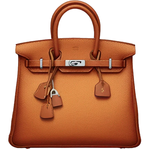 Burgundi Hermes Birkin  emoji