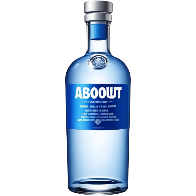 Absolut bottle emoji