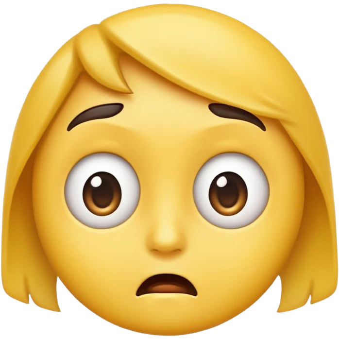 An emoji with a raised eyebrow and side hee  emoji