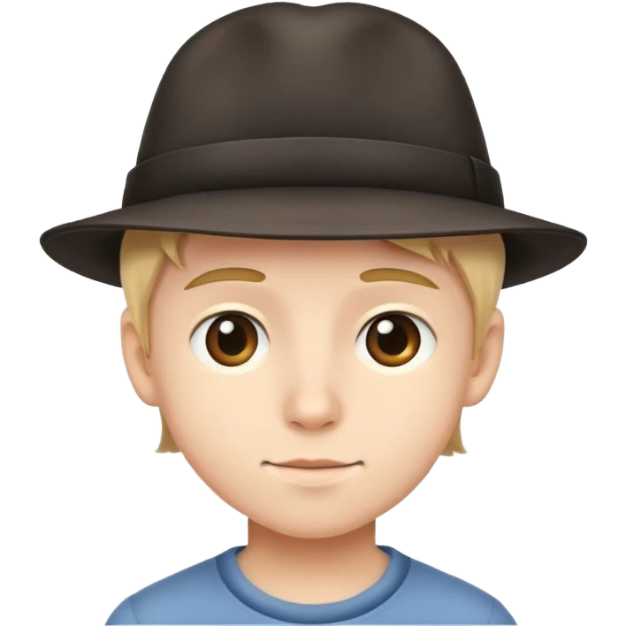 a Boy with a hat emoji