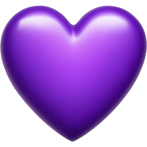 Purple heart emoji