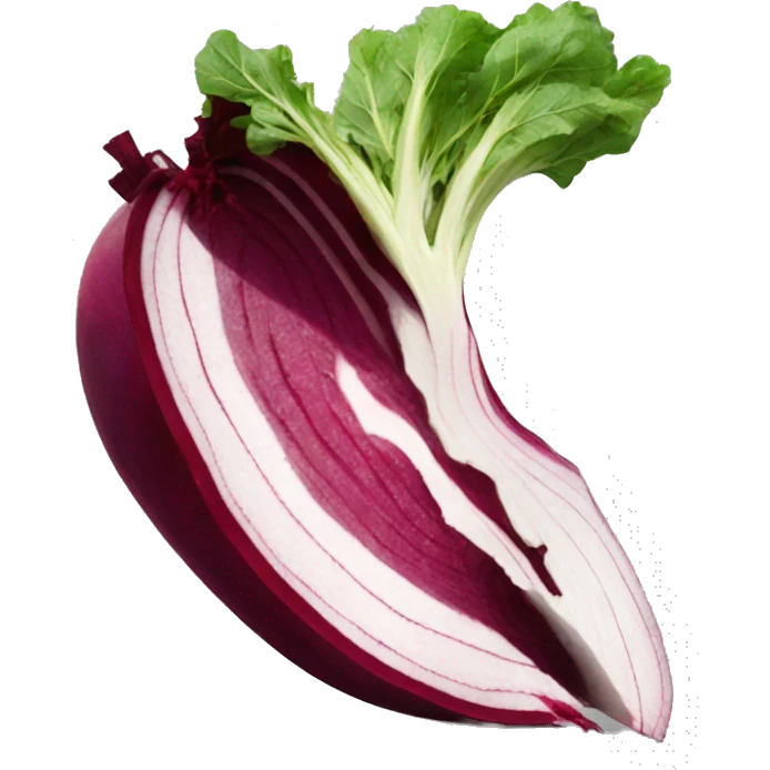 sliced open Beetroot emoji