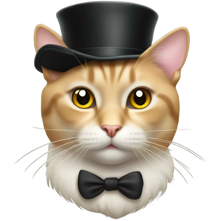 cat with a tophat emoji