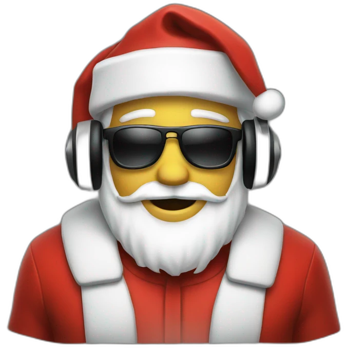 santa dj emoji
