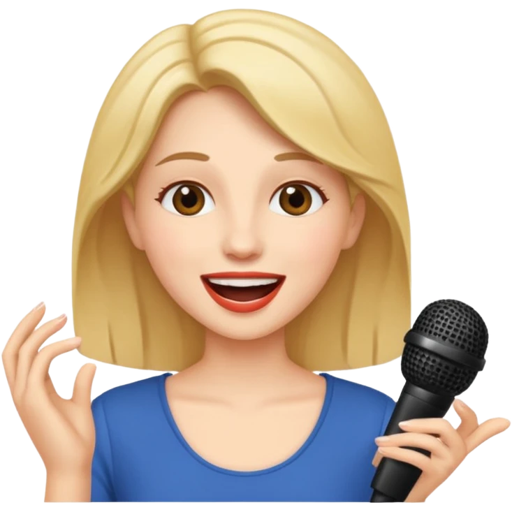 woman singing emoji