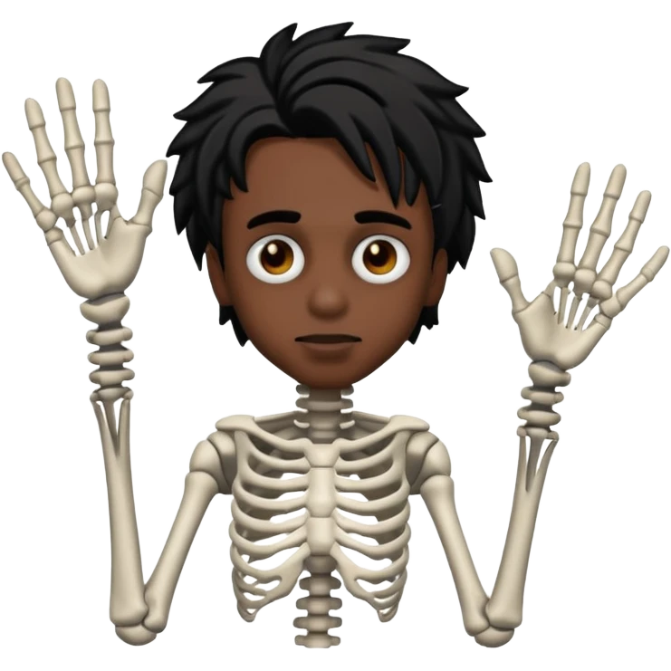 Make a Playboi Carti yvl skeleton hand emoji emoji